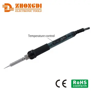 Zhongdi ZD-735 60W Solder Pen with Adjustable Temperature Ceramic Heater Long Life Iron Bits Ceramic Heater Efficient Transfer