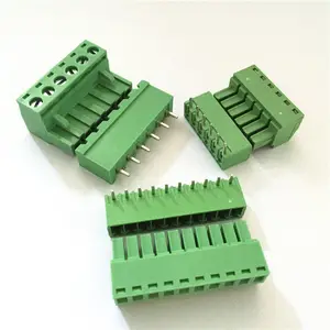 13 Pin 5.08mm Pitch 300V 15A Pluggable right angle Electrical PCB screw connectors terminal blocks