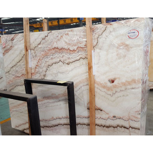 China precio de fábrica noble pisos casa rayas líneas blanco rosa Iris ónix Losa - Product Image 2