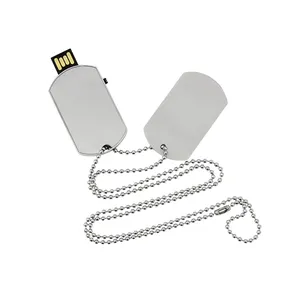 Memória em bastão com logotipo personalizado 32GB 8GB 16GB 32GB 64GB 128GB, unidade flash USB de metal em forma de etiqueta de cachorro de 1 dólar Gitra