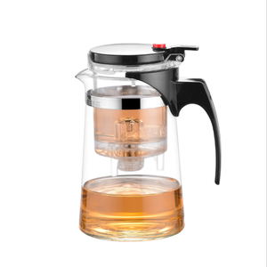 Théière <span class=keywords><strong>en</strong></span> verre bouilloire à feuilles mobiles avec infuseur intégré <span class=keywords><strong>et</strong></span> filtre amovible 800ml - Product Image 2