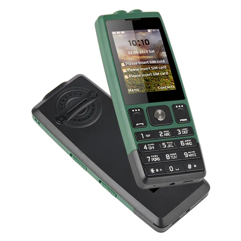 नवीनतम UNIWA MS001 2.4 इंच स्क्रीन शक्तिशाली डबल एलईडी टॉर्च खुला 3 सिम कार्ड मोबाइल फोन