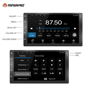 Xe Máy nghe nhạc DVD phổ 7 "Wifi RDS <span class=keywords><strong>AV</strong></span> ra Android 6.0 GPS 2DIN đài phát thanh xe GPS navigation cho VW Nissan TOYOTA - Product Image 4