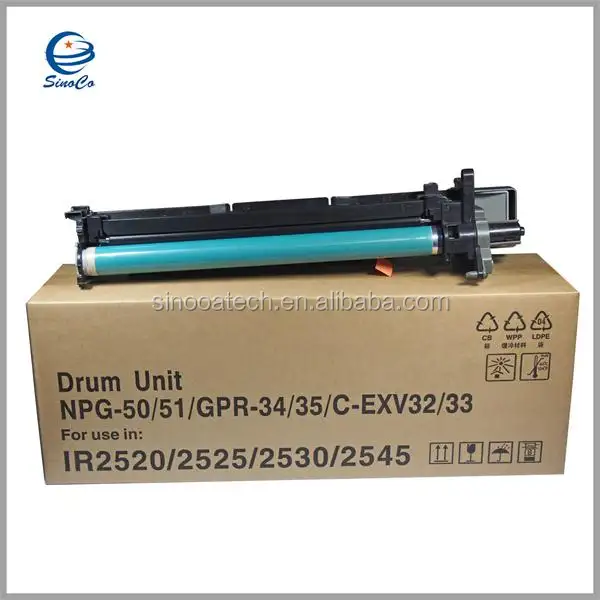 NPG-50/51 Unit untuk Canon Copier IR-2535/2545/2520/2525/2530 CEXV 32/33 Unit Drum kosong Canon Sino katrij Toner kualitas OEM