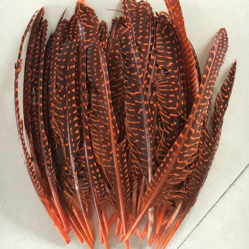 도매 염색 10-15cm 꿩 깃털