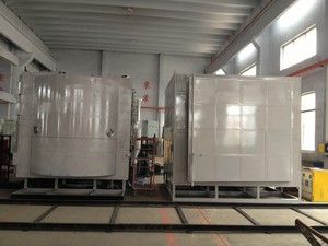 Macchina per Metallizzazione Sottovuoto e Verniciatura a Spruzzo Cromata per Piastrelle in Ceramica Smaltata con Controllo PLC, Colore Oro - Product Image 3