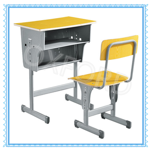 Tamaño estándar de la escuela de escritorio y silla conjunto antiguo NJ-83A pupitre y silla - Product Image 1
