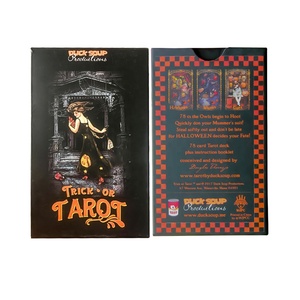 Personalizzato Oro Bordi Tarocchi Carte Commercio All'ingrosso Tarocchi Carte Da Gioco di Trasporto Controllo a Campione - Product Image 1
