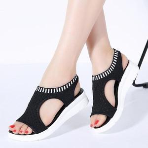 Sandali Estivi da <span class=keywords><strong>Donna</strong></span> con Plateau Piatto, Scarpe da Passeggio alla Moda per Signore - Product Image 1