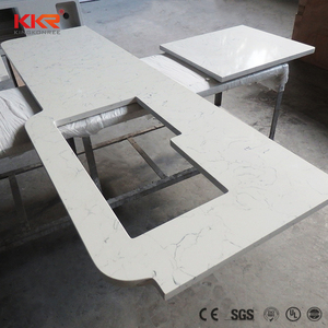 Grosir Permukaan Padat Meja Bahan Marmer Buatan Resin Akrilik Permukaan Padat Vanity Top - Product Image 3