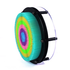 Nouvelle conception ronde arc-en-ciel pointu en plastique <span class=keywords><strong>Pinart</strong></span> Sculpture en plastique tridimensionnelle - Product Image 5