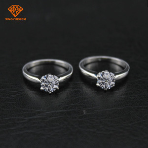 Anillo de Moissanita Redondo en Oferta, Plata 925/<span class=keywords><strong>Oro</strong></span> <span class=keywords><strong>Blanco</strong></span>/<span class=keywords><strong>Oro</strong></span> Rosa/<span class=keywords><strong>Oro</strong></span> Amarillo de <span class=keywords><strong>14k</strong></span>/18k, <span class=keywords><strong>Precio</strong></span> por Anillo de Diamante de Moissanita de 6.5mm y 1 Quilate - Product Image 3