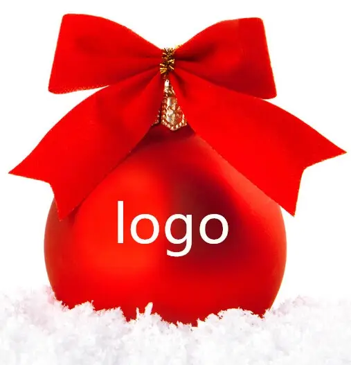 Wholesale Personalized Glass Christmas Logo Ball with printing