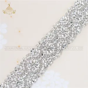 Cinturón para niña con apliques de perlas de diamantes de imitación, accesorios para el cabello para novia, vestido de boda