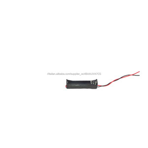 Singolo AAA cellulare (UM-* 1) 1.5 v Battery Holder Box Case Nero con filo di piombo - Product Image 1