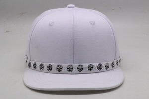Frente Impreso Encaje Factura de Encargo Plana Blanco Llano Blanco Del Casquillo Del Snapback Hats - Product Image 2