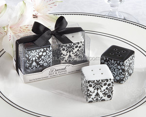 Damasco cerámica sal y pimienta shaker favores wedding - Product Image 1