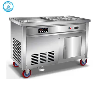 Hot sale ice fryer pot for fried yogurt with fruit / frozen yogurt machine with cheap price