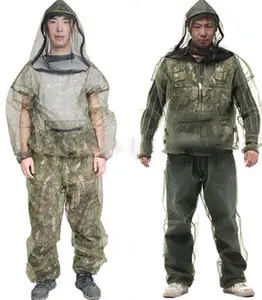 mosquito net jacket with head, Polyester insect net body suits