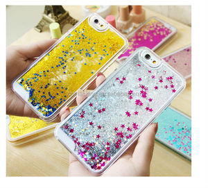 Glitter Stars Động Lỏng Quicksand Hard <span class=keywords><strong>Case</strong></span> Bìa Cho <span class=keywords><strong>iPhone</strong></span> 7 <span class=keywords><strong>iPhone</strong></span> 6 6 S Cover Quay Lại Transparent Rõ Ràng Điện Thoại trường hợp - Product Image 3