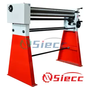 Manual 3 Rolls Small Sheet Roller Bending Machine,Small slip roll machine,3-Roller