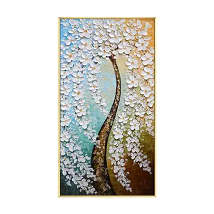 Hand Oil Paintings Money Tree Wall Art Canvas Painting