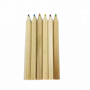 Set Pensil Warna Mini Kayu Alami Ramah Lingkungan 6 Buah