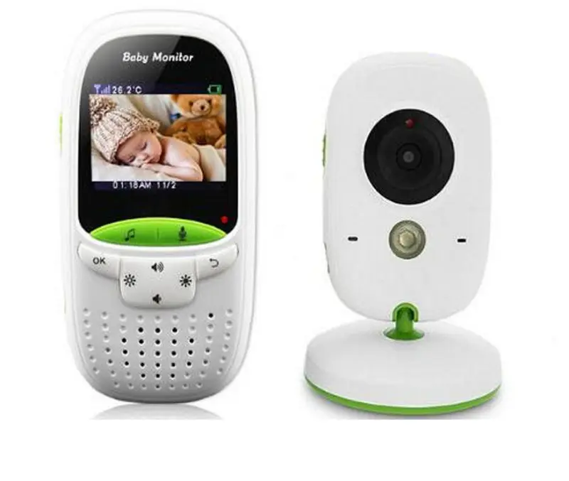 Dahili 8 ninniler 2.0 inç TFT LCD ekran Kablosuz video bebek izleme monitörü ile dijital kamera, gece Görüş
