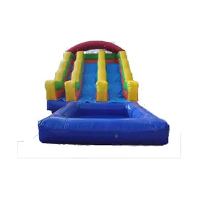 Deslizador inflável, deslizante de pular com piscina, jogos infláveis para atividades ao ar livre