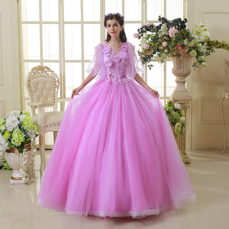 fitted lace wedding dress Gorgeous Strapless Mermaid Light Purple Tulle Appliques Wedding Dresse –  Dairy Bridal main image 0