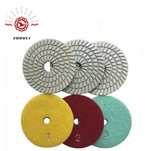 3 Step Wet Diamond Polishing Pad For Grinder Polisher