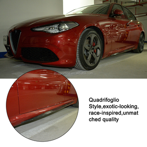 Minigonne Laterali in Carbonio per Alfa Romeo Giulia <span class=keywords><strong>Quadrifoglio</strong></span> Style 2017 - Product Image 6