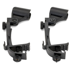 <strong>Drum</strong> Adjustable Flex Black Recording Studio Equipment Microphone Holder 2pcs in One Color <strong>Box</strong> - Product Image 2