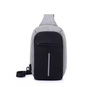 Hot-selling Fashion Outdoor Travel <strong>Cross</strong> <strong>Body</strong> Custom Print Shoulder <strong>Bag</strong> With USB Charger Chest <strong>Bag</strong> - Product Image 3