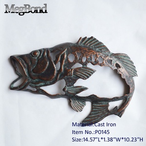 Décoration murale en métal en forme de <span class=keywords><strong>poisson</strong></span> en fonte Décoration murale en métal en forme de <span class=keywords><strong>poisson</strong></span> - Product Image 2