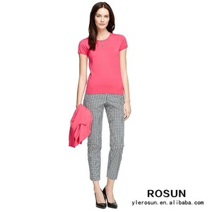a granel en <span class=keywords><strong>blanco</strong></span> <span class=keywords><strong>jersey</strong></span> de manga corta <span class=keywords><strong>mujer</strong></span> primavera 2015 suéter - Product Image 6
