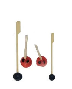 Professional bbq teppo skewers bbq bamboo teppo skewer with haddles round rod supplier