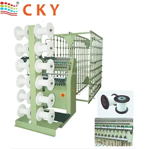 Máquina de tejer de línea de cordón de cremallera de alta velocidad, CKY-X12, precio bajo, excelente calidad