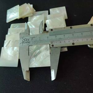 Taglio lucido bianco naturale madreperla conchiglia pezzi vuoti per gioielli - Product Image 3