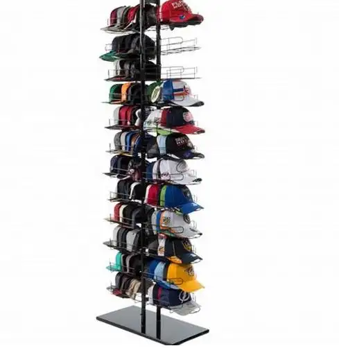 Wholesale Baseball Cap Stand Rack Metal Hat Display Stand Rack For Retail Store