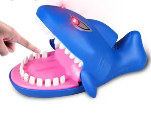 Забавный товар для вечеринки! Большой крокодил/собака/акула Рот стоматолог кусающий палец горячие игрушки пластиковая Новинка игрушка подарок для детей 2018