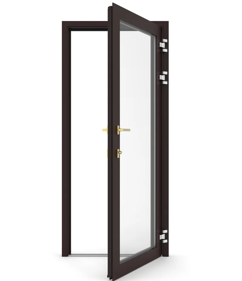 AAMA/NFRC Certified modern design energy saving system aluminium casement door high thermal and acoustic insulated