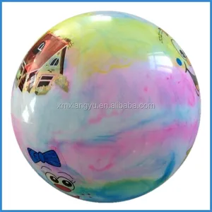Boule de marbre colorée en pvc, balles nuage, jouets, pièces