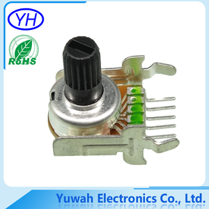 Échantillons gratuits de haute qualité 100k ohm film de carbone 12MM 6 broches potentiomètre rotatif motorisé pour l'audio - Product Image 5