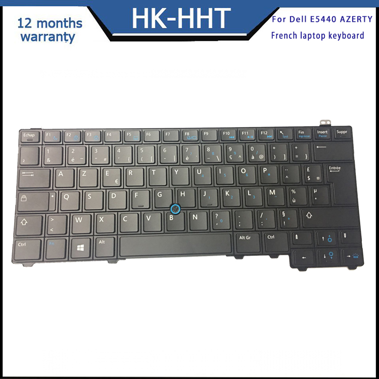 Clavier AZERTY Français Pour Dell Latitude E5440 - Clavier De Remplacement Neuf, Garantie 6 Mois