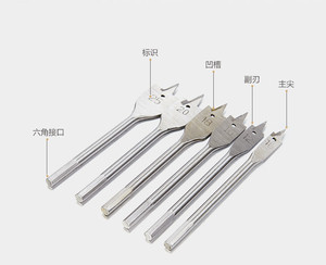 6 cái nhanh chóng cắt <span class=keywords><strong>Spade</strong></span> bit gỗ khoan phẳng <span class=keywords><strong>Spade</strong></span> khoan bit - Product Image 4