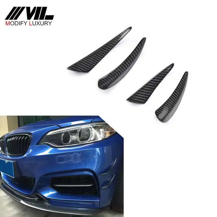 auto carbon front stoßstange canards für bmw f22 m235i m-tech