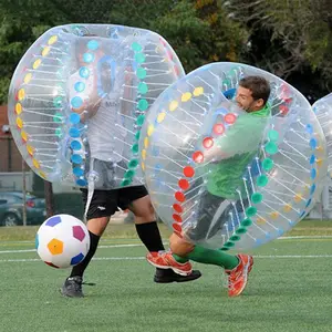 고품질 1.5M 1mm PVC 팽창식 풍부한 거품 공 몸 Zorb 공 축구