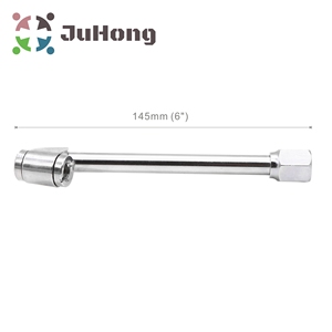 6 "Long Tilt-Lock Angle Head Double Pied Chrome Plaqué Air Mandrin 1/4" NPT Pneu Gonflage Air Mandrin Pneu Réparation <span class=keywords><strong>Garage</strong></span> - Product Image 2