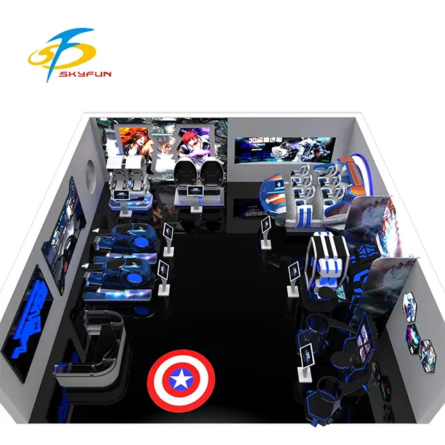 Lợi Nhuận Tốt Nhất Doanh Nghiệp Nhỏ 9D VR Game Zone Shooting VR Game + Công Viên Chủ Đề Thực Tế Ảo